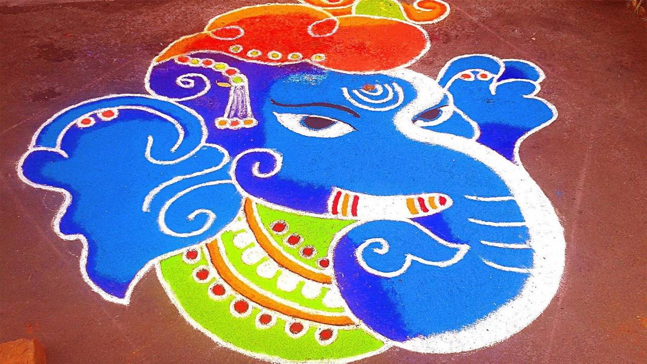 Diwali Rangoli Full HD Wallpaper