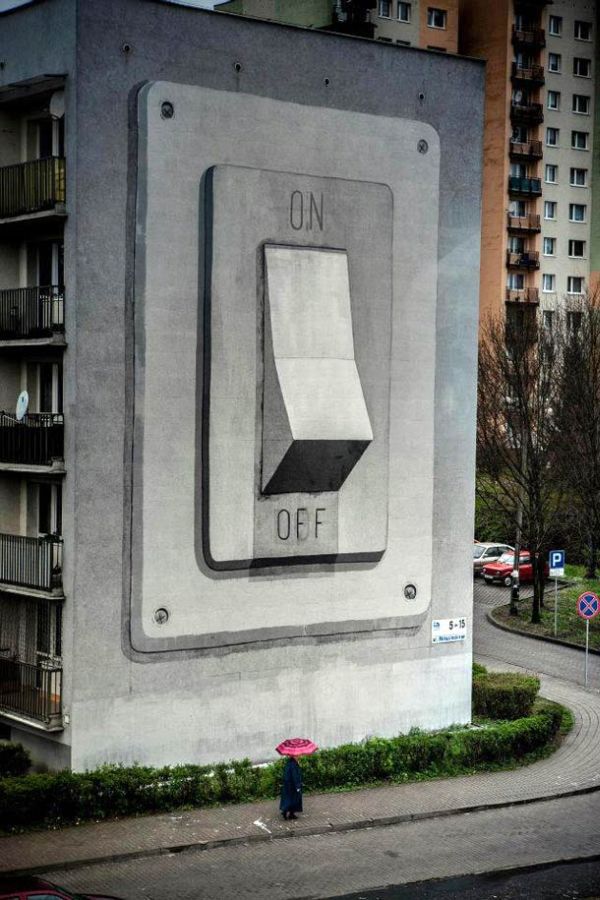 Humongous OnOff Switch Mural