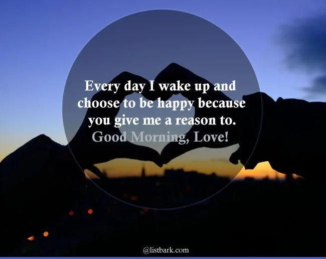 Good Morning Love Message for Him